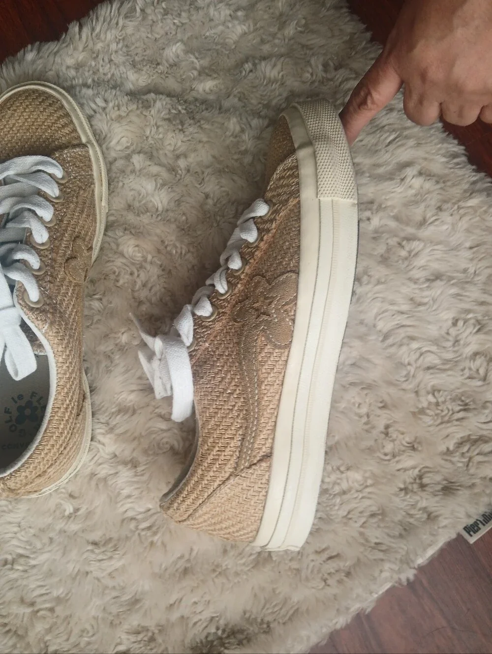 💎 CONVERSE Women's Shoes Golf Le Fleur x Converse One Star Ox Burlap